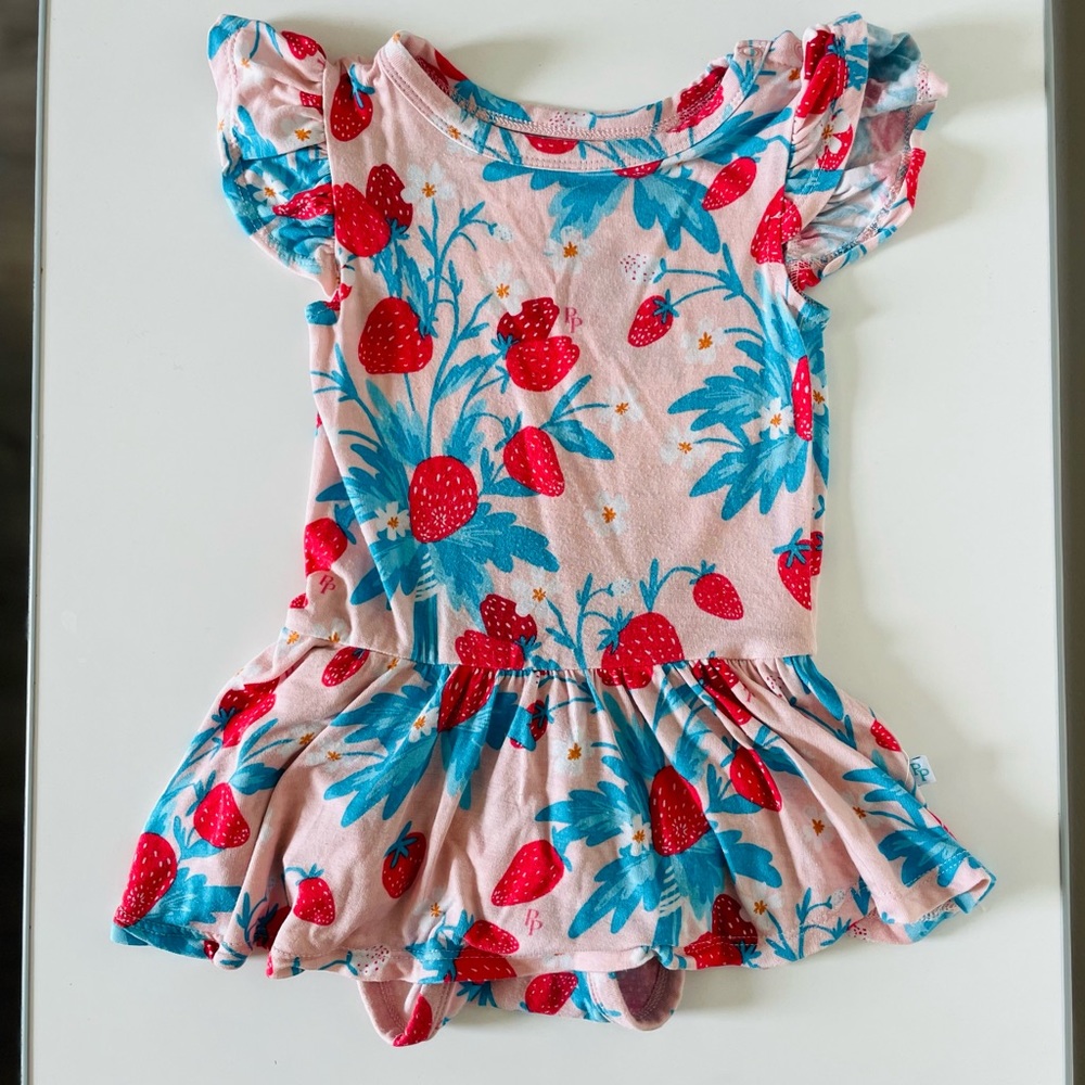 Posh Peanut Strawberry Onesie 12-18 months.
